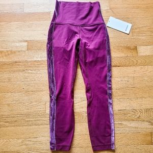 Lululemon Align SHR Crop 23" *Velvet Stripe